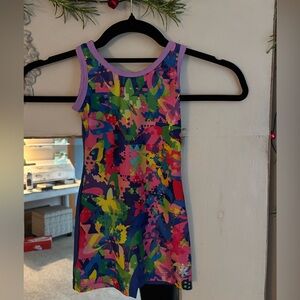 Snowflake designs - In Living Color Gymnastics Leotard - girls size s